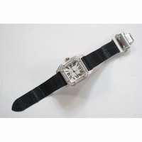 Santos 100 Men Diam SS/LE White
