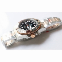 GMT-Master II 126711CHNR Real Black/Brown Ceramic Bezel 904L/RG Best Edition Black Dial 904L Bracelet A2836 GMF