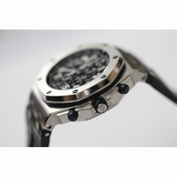 AP Royal Oak Chronograph Classic Black Theme Leather JF