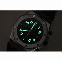 AP Royal Oak Chronograph Classic Black Theme Leather JF