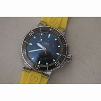 Oris Great Barrier Reef Blue Dial Rubber UBF Free Black Rubber Strap