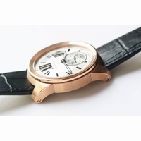 Calibre de Cartier Diver RG  1:1 Best Edition White Dial  Black Rubber Strap 23J Movement JF
