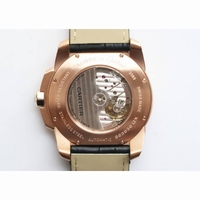 Calibre de Cartier Diver RG  1:1 Best Edition White Dial  Black Rubber Strap 23J Movement JF