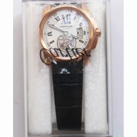 Calibre de Cartier Diver RG  1:1 Best Edition White Dial  Black Rubber Strap 23J Movement JF