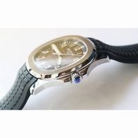 Aquanaut Jumbo 5167A SS 1:1 Best Edition Brown Dial Black Rubber Strap 324CS Free box ZF