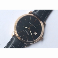 Ulysse Nardin Classic RG Black Dial Leather Miyato 9015