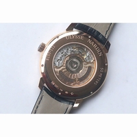 Ulysse Nardin Classic RG Black Dial Leather Miyato 9015