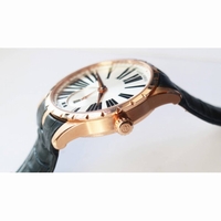 Excalibur 42mm Dbex0536 RG 1:1 Best Edition Silver&Black Dial Black Leather Strap A830 RDF