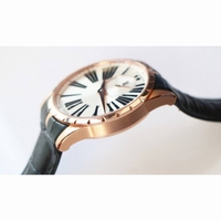 Excalibur 42mm Dbex0536 RG 1:1 Best Edition Silver&Black Dial Black Leather Strap A830 RDF