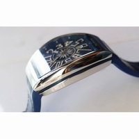 Vanguard V45 SS Best Edition Blue Textured Dial Blue Gummy Strap A2824 ABF