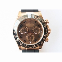 Rolex Daytona 116515 RG Num Makers Brown Dial Rubber A4130 Super Clone ARF v2