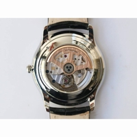 Master 1288420 SS 1:1 Best Edition Silver Dial Black Leather Strap A899/1 ZF 