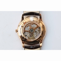 Master 1288420 RG 1:1 Best Edition Ivory White Dial Black Leather Strap A899/1 ZF