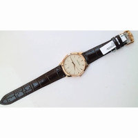Master 1288420 RG 1:1 Best Edition Ivory White Dial Black Leather Strap A899/1 ZF