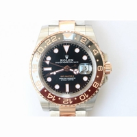 GMT-Master II 126711CHNR Black/Brown Ceramic Bezel SS/RG  Black Dial TT Bracelet bp 2813