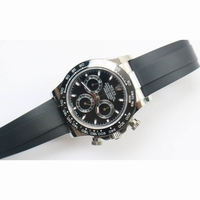 Daytona 116500LN Ceramic Bezel Black Dial  Rubber Strap BP Asia 7750