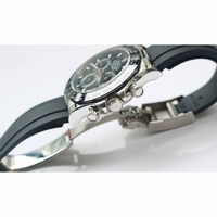 Daytona 116500LN Ceramic Bezel Black Dial  Rubber Strap BP Asia 7750