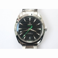 Aqua Terra 150M Master Chronometers 1:1 Best Edition Black Dial Green second hand on SS Bracelet A8900 Super Clone VSF 
