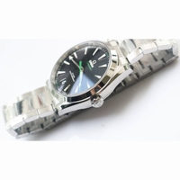 Aqua Terra 150M Master Chronometers 1:1 Best Edition Black Dial Green second hand on SS Bracelet A8900 Super Clone VSF 