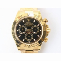 Daytona 116508 Full 18K Gold Wrapped Case Black Dial Bracelet BP A4130 