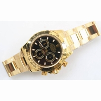 Daytona 116508 Full 18K Gold Wrapped Case Black Dial Bracelet BP A4130 