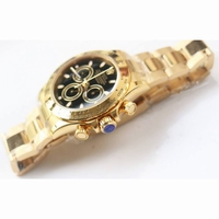 Daytona 116508 Full 18K Gold Wrapped Case Black Dial Bracelet BP A4130 