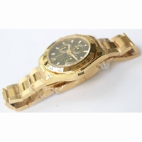 Daytona 116508 Full 18K Gold Wrapped Case Black Dial Bracelet BP A4130 