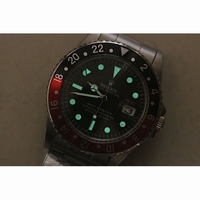 Rolex GMT Master 1675 Vintage Black/Red Bezel White Dot Bracelet BP