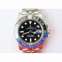 GMT-Master II 126710 BLRO Black/Blue Ceramic Bezel SS Black Dial SS Jubilee Bracelet A2836 