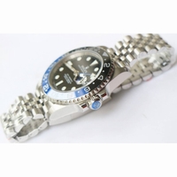 GMT-Master II 126710 BLRO Black/Blue Ceramic Bezel SS Black Dial SS Jubilee Bracelet A2836 