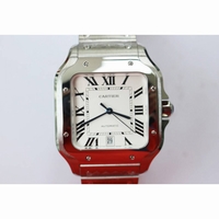 Santos de Cartier Large 2018 KOR 1:1 Best Edition White Dial Bracelet MIYOTA 9015