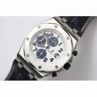 Royal Oak Chronograph White/Blue Leather JF A7750