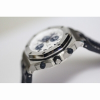 Royal Oak Chronograph White/Blue Leather JF A7750