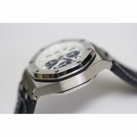 Royal Oak Chronograph White/Blue Leather JF A7750