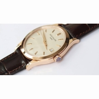 Calatrava 5296R RG 1:1 Best Edition Ivory Dial On Brown Leather Strap 324CS Free box ZF