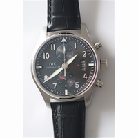 Pilot Spitfire 387802 Chrono Grey Dial Leather BP A7750