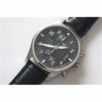 Pilot Spitfire 387802 Chrono Grey Dial Leather BP A7750