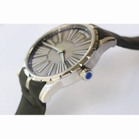 Excalibur 42mm Dbex0050 SS 1:1 Best Edition Gray Dial Gray Leather Strap A830 Micro Rotor  RDF