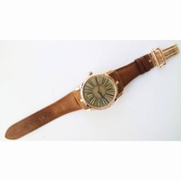 Excalibur 42mm Dbex0050 RG 1:1 Best Edition Brown Dial Brown Leather Strap A830 Micro Rotor RDF