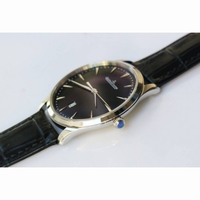 Master 1288420 SS 1:1 Best Edition Black Dial Black Leather Strap A899/1 ZF 
