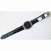Master 1288420 SS 1:1 Best Edition Black Dial Black Leather Strap A899/1 ZF 