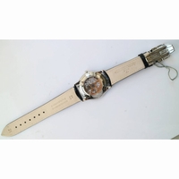 Master 1288420 SS 1:1 Best Edition Black Dial Black Leather Strap A899/1 ZF 