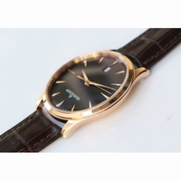 Master 1288420 RG 1:1 Best Edition Black Dial Brown Leather Strap A899/1 ZF 