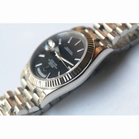 Rolex Day-Date Oyster Fluted Stick Markers Black Dial Bracelet BP A2813