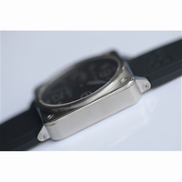 BR 03-92 SS Black Dial Grey Markers Rubber MIYOTA 9015