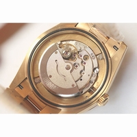 Rolex Day-Date Oyster Fluted YG Stick Markers gold Dial Bracelet BP A2813