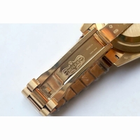 Rolex Day-Date Oyster Fluted YG Stick Markers gold Dial Bracelet BP A2813
