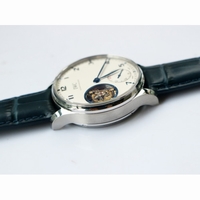 IWC Portuguese Tourbillon IW5463 SS White Dial Blue Markers Leather ZF