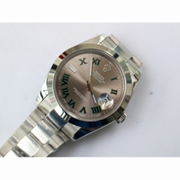 Rolex DateJust II 41mm Pres Smooth Bezel Roman Makers Black&Grey Dial Oyster Bracelet