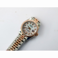 Rolex DateJust 26mm RG&YG TT MOP Dial Diamonds Marker TT Bracelet ETA2671